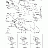 Схема вузла: Cowling lowers(1/3)(zx600-e3) для Kawasaki ZX600 ZZ-R600