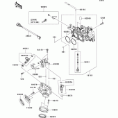 Схема вузла: Throttle(b6f/b7f) для Kawasaki VN900 VN900 Classic