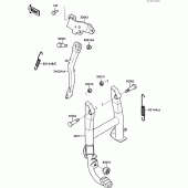 Схема узла: Подставка для Kawasaki EX500 GPZ500