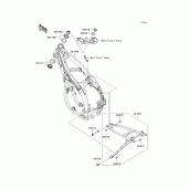 Схема узла: Рама для Kawasaki KX450 KX450F
