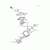 Схема вузла: Клапанна кришка для Kawasaki VN400 Vulcan