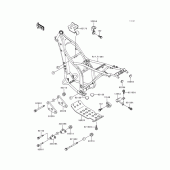 Схема вузла: Кріплення двигуна для Kawasaki KLX300R