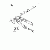 Схема вузла: Задній важіль (Маятник) для Kawasaki EX400 GPZ400S
