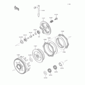 Схема вузла: Зчеплення для Kawasaki KX85 KX85-II
