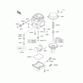 Схема узла: Карбюратор parts(1/2) для Kawasaki EN500 Vulcan 500