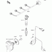 Схема вузла: Ignition system для Kawasaki ZR1000 Z1000 ABS