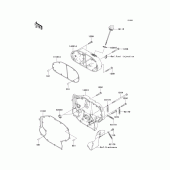 Схема вузла: Right engine cover(s) для Kawasaki VN2000 VN2000 Classic