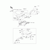 Схема вузла: Сидіння для Kawasaki ZR1000 Z1000