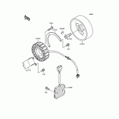 Схема вузла: Генератор для Kawasaki VN400 Vulcan Classic