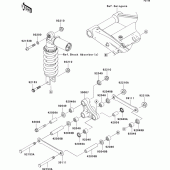 Схема узла: Suspension для Kawasaki ZR1000 Z1000 ABS