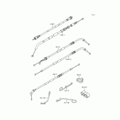 Схема вузла: Троси для Kawasaki ZX600 Ninja ZX-6