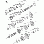 Схема вузла: Трансмісія для Kawasaki ZX636 Ninja ZX-6R ABS