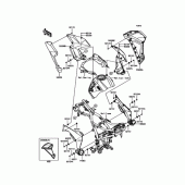 Схема вузла: Дефлектори для Kawasaki KLE250 Versys-X 250 ABS