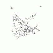 Схема вузла: Кріплення двигуна для Kawasaki VN250 Eliminator 250V