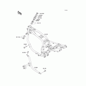 Схема узла: Рама для Kawasaki ZX1100 GPZ1100