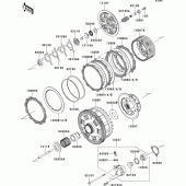 Схема узла: Сцепление для Kawasaki ZX1400 ZZR1400 ABS