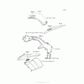 Схема вузла: Decals (White)(Gdf) для Kawasaki ZX1000 Ninja 1000