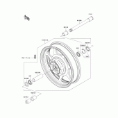 Схема вузла: Front wheel для Kawasaki VN2000 Vulcan 2000