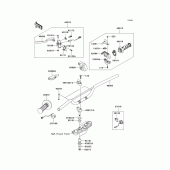 Схема вузла: Кермо & Пульт управління кермовим для Kawasaki KLX140 KLX140L