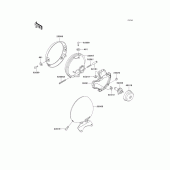 Схема вузла: Headlight(s) для Kawasaki VN800 Vulcan 800 Classic