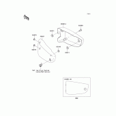 Схема узла: Side covers для Kawasaki VN1500 Vulcan 1500 Classic