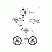 Схема вузла: Decals(Gray) для Kawasaki ZX636 Ninja ZX-6R