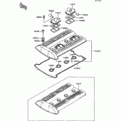Схема вузла: Клапанна кришка для Kawasaki ZG1000 1000GTR
