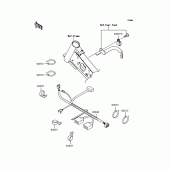 Схема вузла: Електроустаткування для Kawasaki KLX110 KLX110