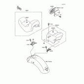 Схема узла: Сиденье для Kawasaki VN1500 VN-15