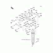 Схема вузла: Задня підвіска для Kawasaki KX100