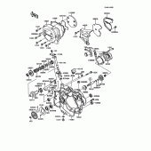 Схема вузла: Engine cover(s)(1/2) для Kawasaki KMX125