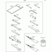 Схема вузла: Owner`s tools для Kawasaki EN500 Vulcan 500 LTD