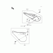 Схема вузла: Side covers для Kawasaki KX250/ KX252 KX250
