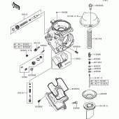 Схема вузла: Карбюратор parts(1/2) для Kawasaki ZX600 Ninja ZX-6R