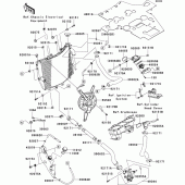 Схема узла: Радиатор (1/2) для Kawasaki ZX1000 Ninja ZX-10R