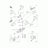 Схема вузла: Кермо для Kawasaki ZR1200 ZRX1200 DAEG