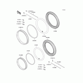 Схема вузла: Wheels/tires(a18/a19) для Kawasaki KL650 KLR650