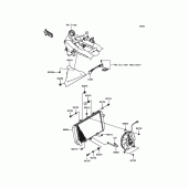 Схема вузла: Радіатор для Kawasaki ZR800 Z800 ABS
