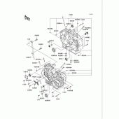 Схема вузла: Картер двигуна для Kawasaki VN750 Vulcan 750