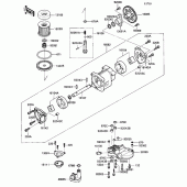 Схема узла: Масляный насос для Kawasaki ZX1100 Ninja ZX-11