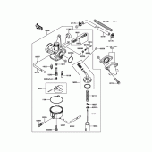 Схема вузла: Карбюратор для Kawasaki KLX110 KLX110