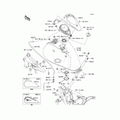 Схема узла: Топливный бак(bbf/bbfa) для Kawasaki VN900 VN900 Classic