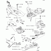 Схема вузла: Fuel injection для Kawasaki ZR1000 Z1000 ABS