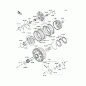 Схема вузла: Clutch(1/2) для Kawasaki ZG1400 Concours 14