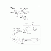 Схема вузла: Вихлопна система для Kawasaki KX450 KX450F