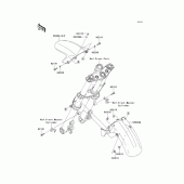 Схема вузла: Front fender для Kawasaki EX400 Ninja 400R