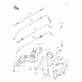 Схема вузла: Троси для Kawasaki EX400 Ninja 400R