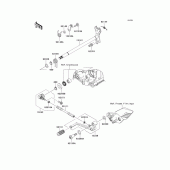 Схема узла: Переключатель передач для Kawasaki ZG1400 Concours 14 ABS