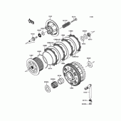 Схема вузла: Зчеплення для Kawasaki ZR1000 Z1000