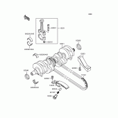 Схема вузла: Колінчастий вал для Kawasaki ZR750 ZR-7S